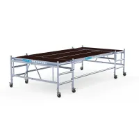 Aluminum platform for plasterer, installer 190 cm x 400 cm - comfort