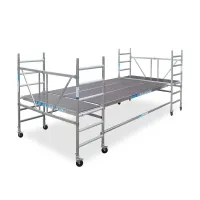 Aluminum platform for a plasterer, painter, installer 190 cm x 400 cm