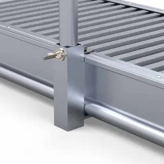 Poręcz zabezpieczenie mostu roboczego - 7 m - pomost, kładka