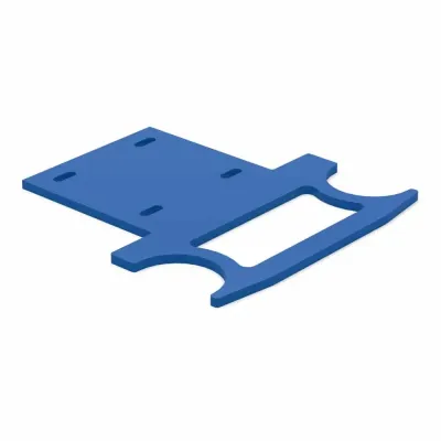 Mounting bracket for a work bridge/platform/walkway for aluminum scaffolding