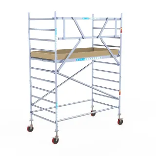 Rusztowanie jezdne Basic - 135 cm x 250 cm x 4,2 m - Euroscaffold