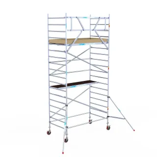 Mobile facade scaffolding - 135 cm x 250 cm x 6.2 m - Euroscaffold