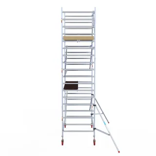 Mobile facade scaffolding - 135 cm x 250 cm x 6.2 m - Euroscaffold