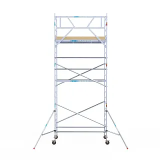Mobile facade scaffold - 135 cm x 250 cm x 7.2 m - Euroscaffold