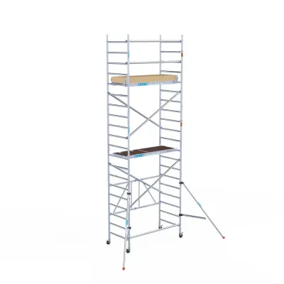 Rusztowanie aluminiowe jezdne Combi - 90 cm x 190 cm x 5,8 m - wysokie