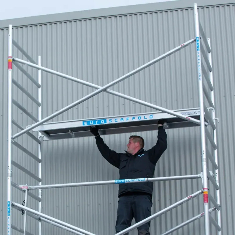 Euroscaffold platform without hatch - 60 cm x 250 cm - easy assembly