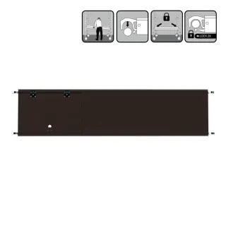 Euroscaffold platform with hatch - 60 cm x 250 cm - easy assembly