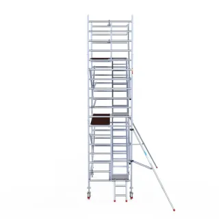 Rusztowanie aluminiowe - wieża schodowa - 135 cm x 250 cm x 6,2 m