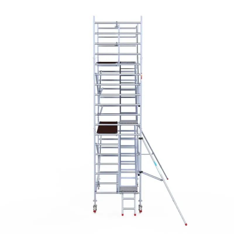 Rusztowanie aluminiowe - wieża schodowa - 135 cm x 250 cm x 6,2 m
