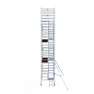 Rusztowanie aluminiowe - wieża schodowa - 135 cm x 250 cm x 8,2 m