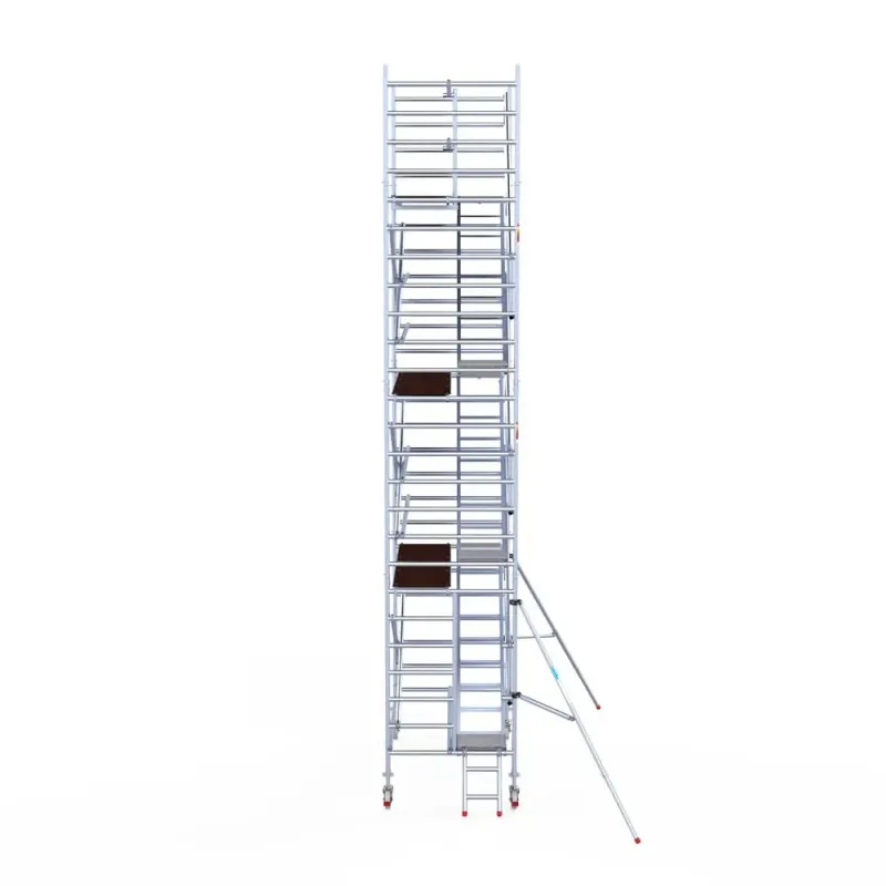Rusztowanie aluminiowe - wieża schodowa - 135 cm x 250 cm x 8,2 m