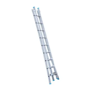 Drabina wygięta dwuelementowa Eurostairs (Euroscaffold) 2 x 9 - wysokość robocza do 5 m
