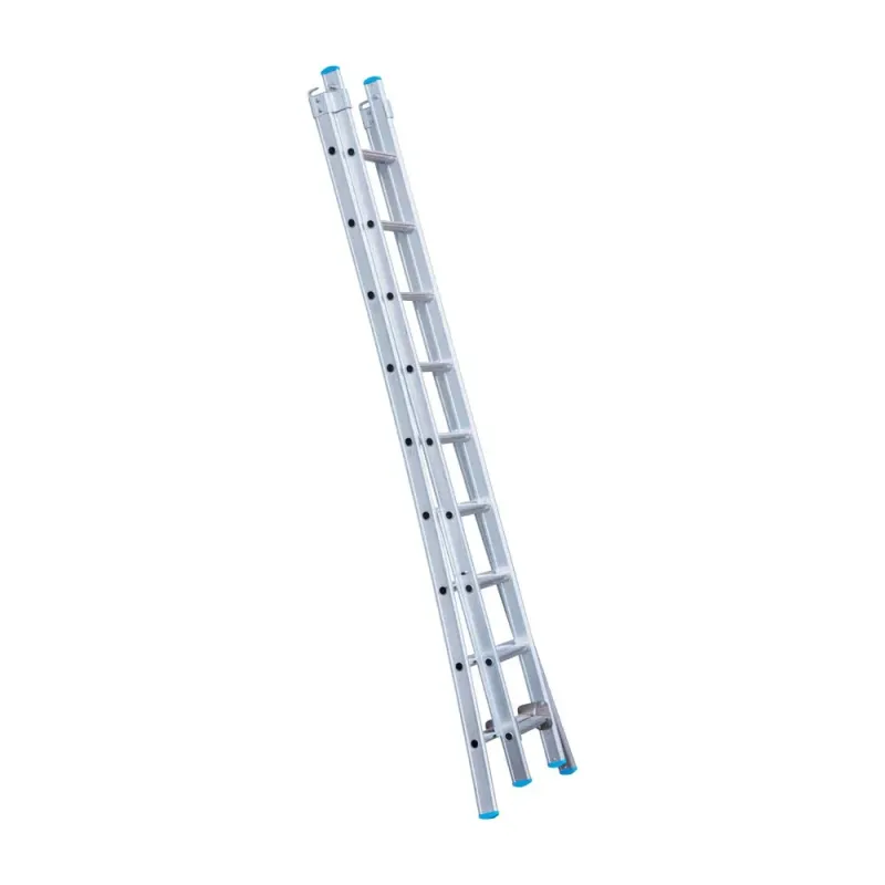 Drabina wygięta dwuelementowa Eurostairs (Euroscaffold) 2 x 9 - wysokość robocza do 5 m