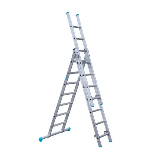 Three-section ladder Eurostairs 3 x 7 - working height up to 5.5 m
