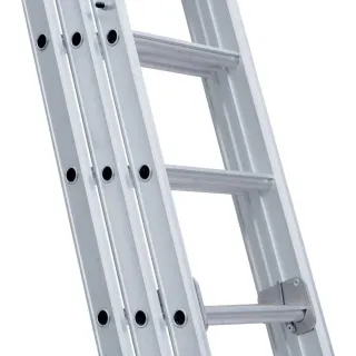 Stabilný trojdielny rebrík Eurostairs (Euroscaffold) 3 x 9 - pracovná výška do 6,5 m