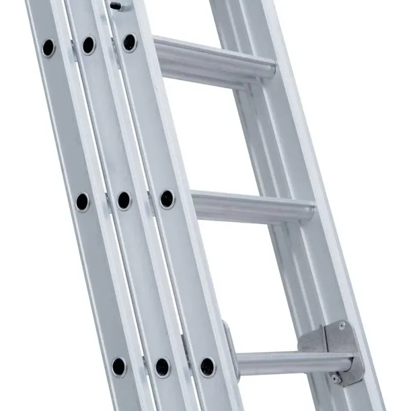 Drabina wygięta trzyelementowa Eurostairs (Euroscaffold) 3 x 9 - wysokość robocza do 6,5 m