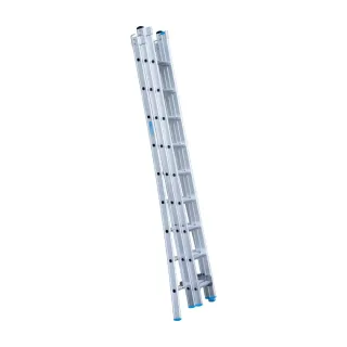 Drabina wygięta trzyelementowa Eurostairs (Euroscaffold) 3 x 9 - wysokość robocza do 6,5 m