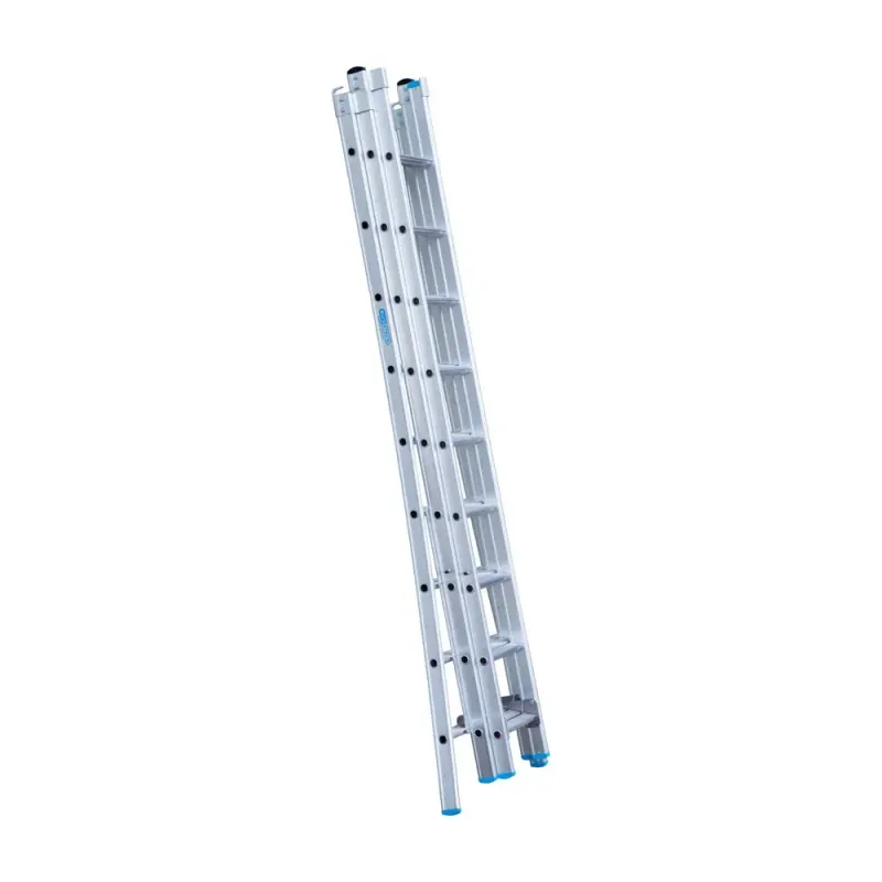 Drabina wygięta trzyelementowa Eurostairs (Euroscaffold) 3 x 9 - wysokość robocza do 6,5 m
