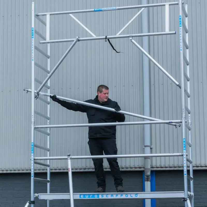 Rusztowanie jezdne Euroscaffold Basic- 135 cm x 250 cm x 9,2 m