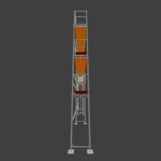 Rusztowanie elewacyjne Plettac PD70 - pole 3 m - 9 m x 8 m - 72 m2 roboczo