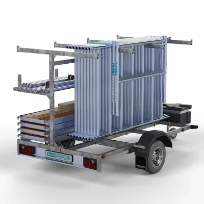 Lešenie 135 cm x 250 cm - pracovná výška 10,2 m + príves