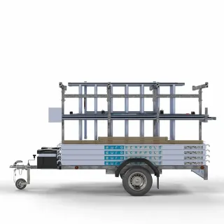 Lešenie 135 cm x 250 cm - pracovná výška 10,2 m + príves