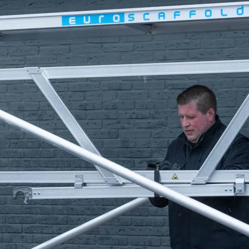 Rusztowanie jezdne Basic - 75 cm x 190 cm x 4,2 m - Euroscaffold