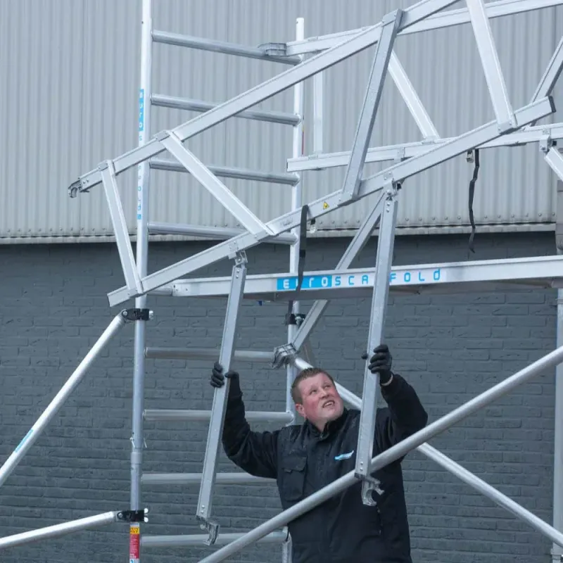 Rusztowanie jezdne Basic - 75 cm x 190 cm x 4,2 m - Euroscaffold