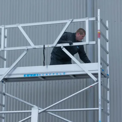 Rusztowanie jezdne Basic - 75 cm x 190 cm x 4,2 m - Euroscaffold